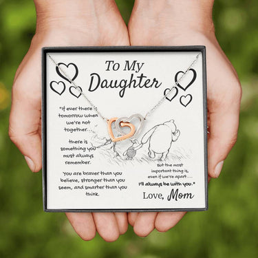 NEW To My Daughter Love Mom Interlocking Hearts - Love You This Much
